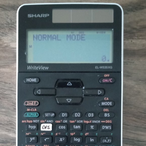 Sharp EL-W535XG WriteView Scientific Calculator , Tested & Working, Dual power - Picture 1 of 4